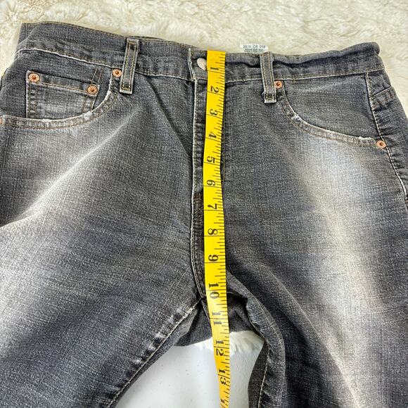 Levi's 505 Low Rise Straight Leg Jeans Size 10 MIS M - Length From Waist 41" - Picture 7 of 8